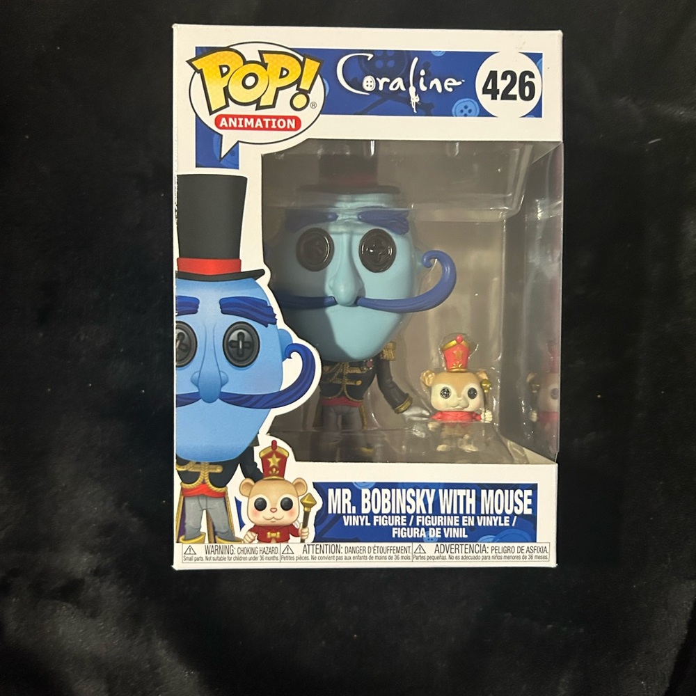 mr bobinsky with mouse funko pop perfect condition 426